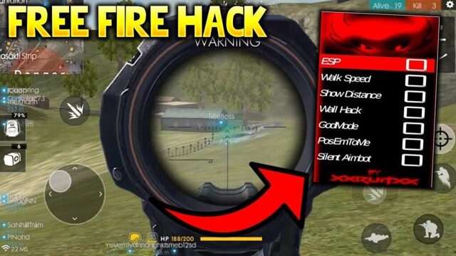 Các tính năng của apk hack headshot Free Fire